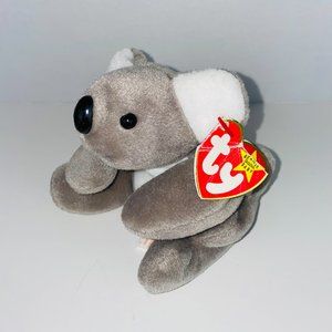 Ty Beanie Baby Gray White Mel The Koala Bear NWT 1996